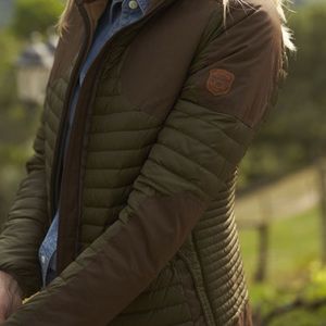 Eddie Bauer Women’s MicroTherm Hunting StormDown Field Jacket. Size L